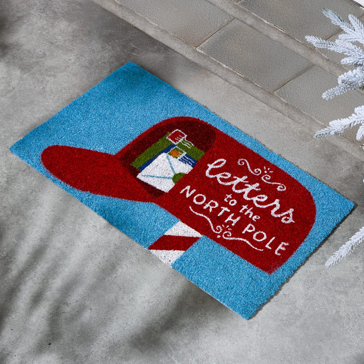 Festive Feeling PVC Coir Door Mat - Joy, product image 2