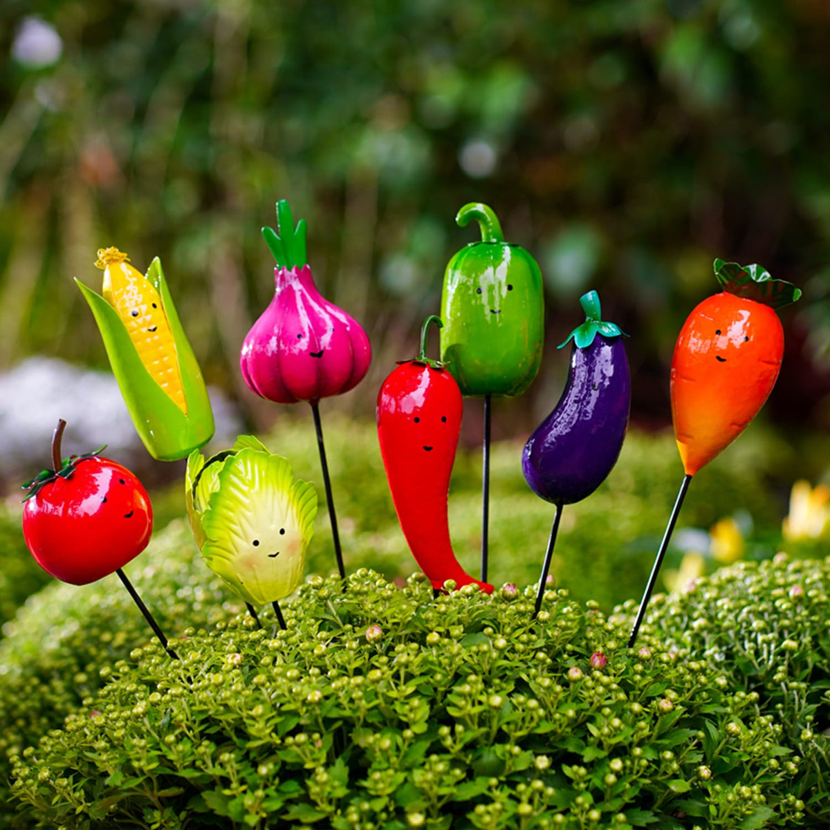 Jardin Assorted Vegetable Pot Stakes x4, product image 2