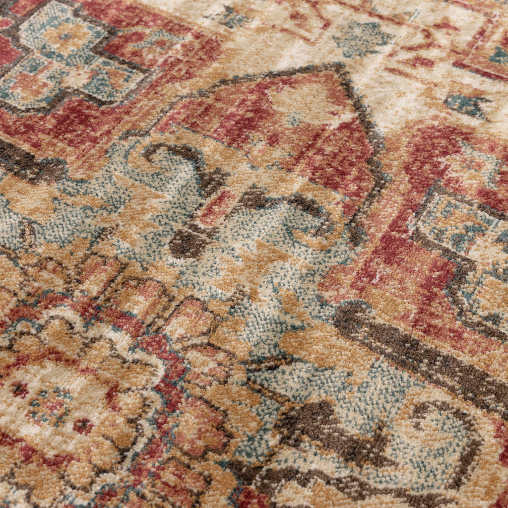 The Rug Edit Raja Medallion Runner RA09 -Teal/Multi, product image 6