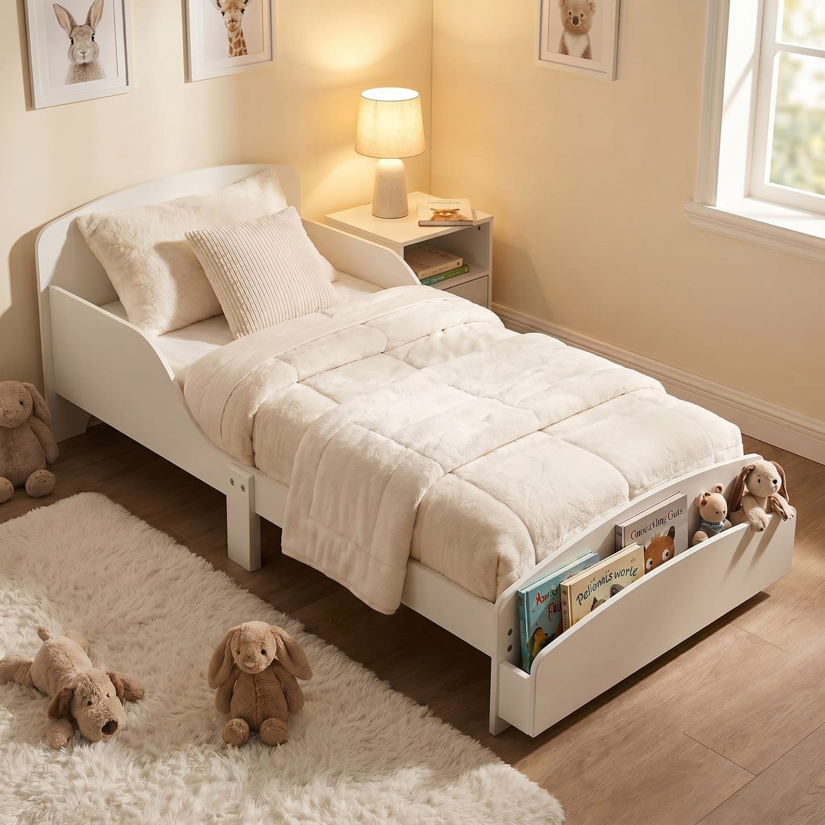 Liberty House Toys Toddler Bed With Built-In Bookshelf, product image 9