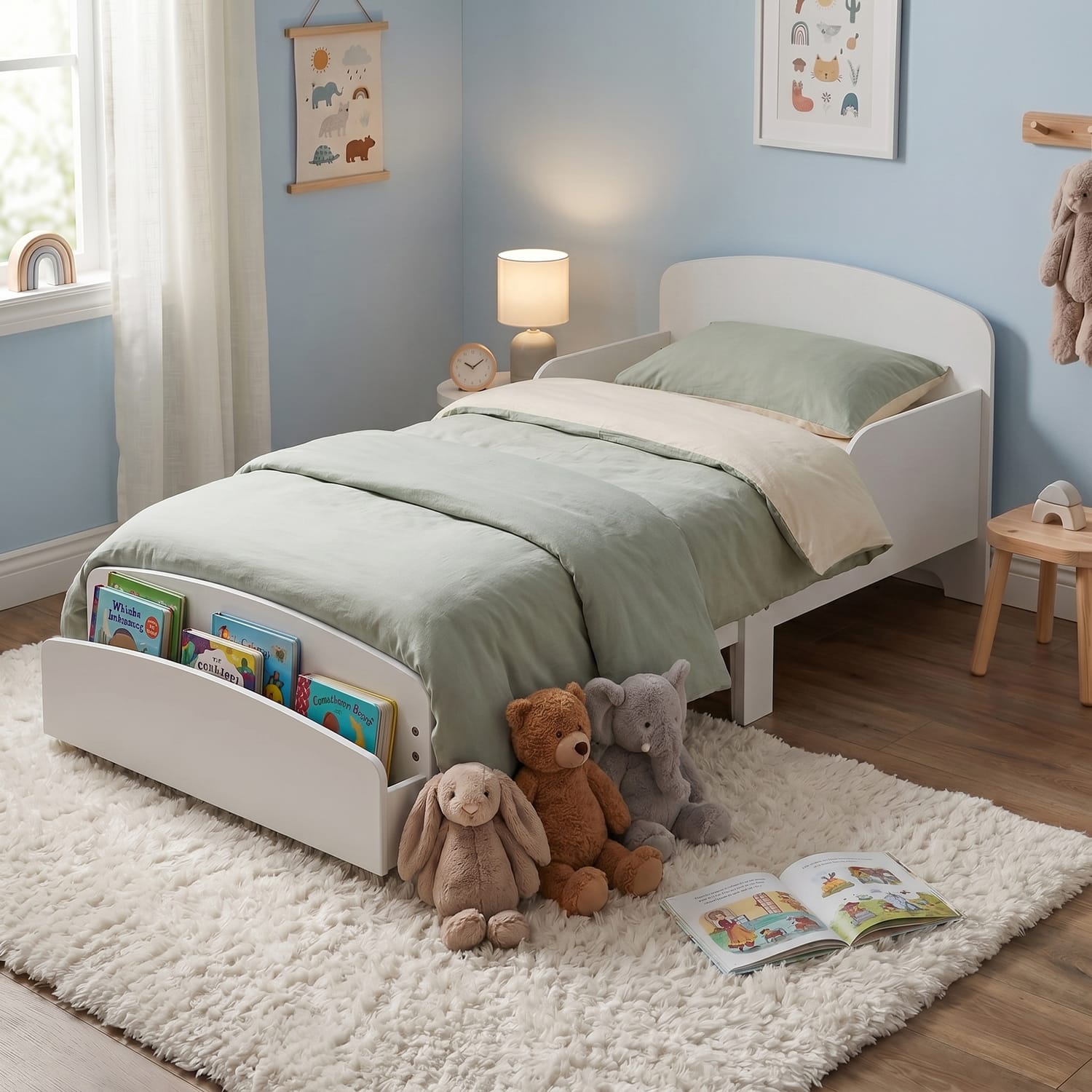 Liberty House Toys Toddler Bed With Built-In Bookshelf, product image 7