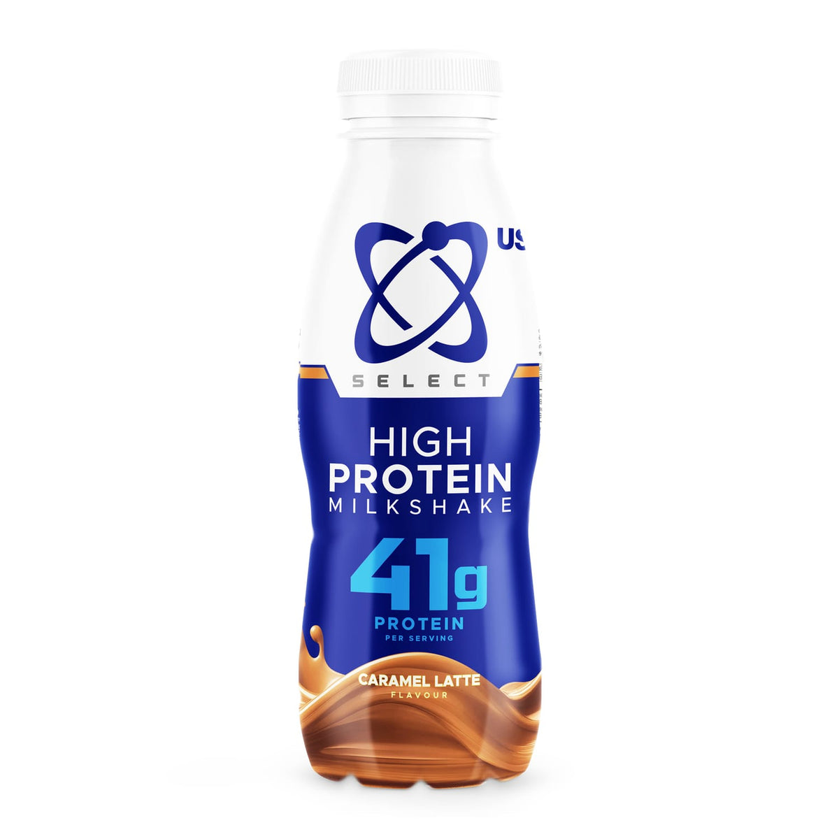 USN Select High Protein Milkshake 6x 500ml - Caramel Latte