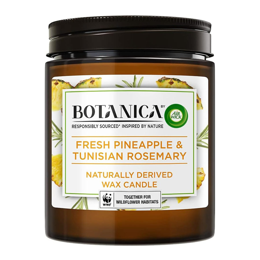 Airwick Botanica Candle 205g - Fresh Pineapple & Tynisian Rosemary