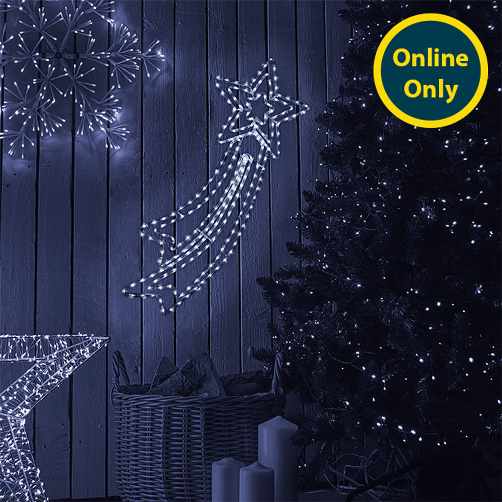 Prestige Mains Operated LED Rope Shooting Star Light - Cool White, product image 2