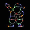 Prestige Battery Operated LED Santa Window Light 27cm