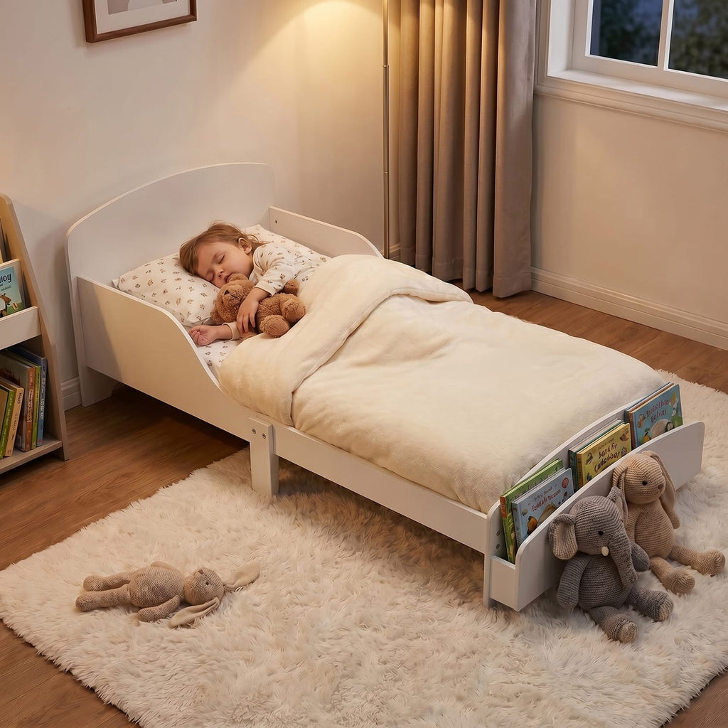 Liberty House Toys Toddler Bed With Built-In Bookshelf, product image 2